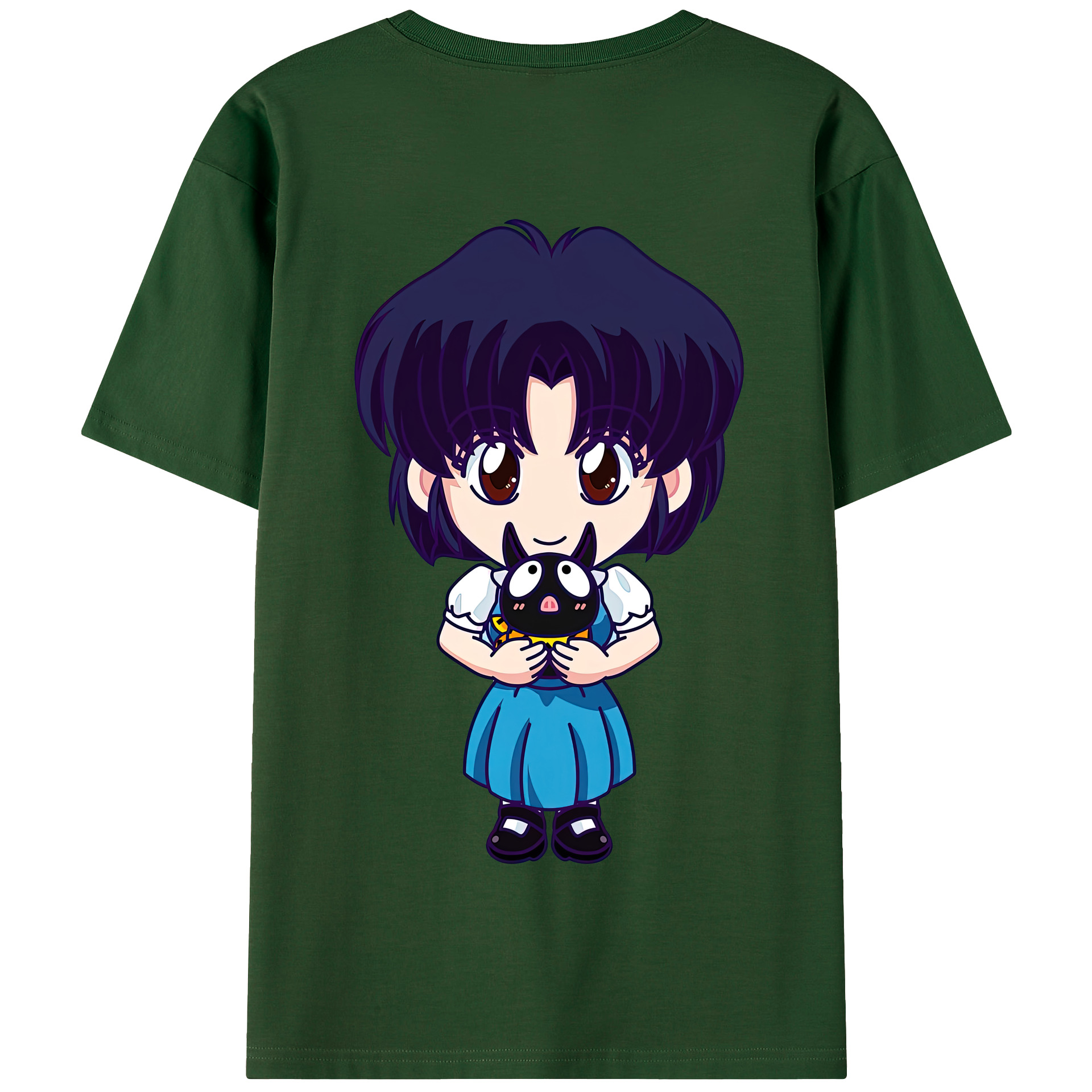 （画像用） 美少女戦士セーラームーン 水野 亜美 みずの あみ Sailor Moon Mizuno Ami 綿100％半袖Tシャツ（背面プリント）